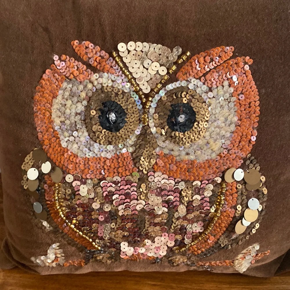 NEW. Pier 1 Pillow with Owl. 🦉 - Picture 6 of 16